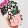 Für OPPO Reno12 F Hülle Niedliche A Z Buchstaben Blume Transparent Weiches Silikon Handy Rückseite Abdeckung Für OPPO Reno 12F 5G Reno12F 2024 Capa