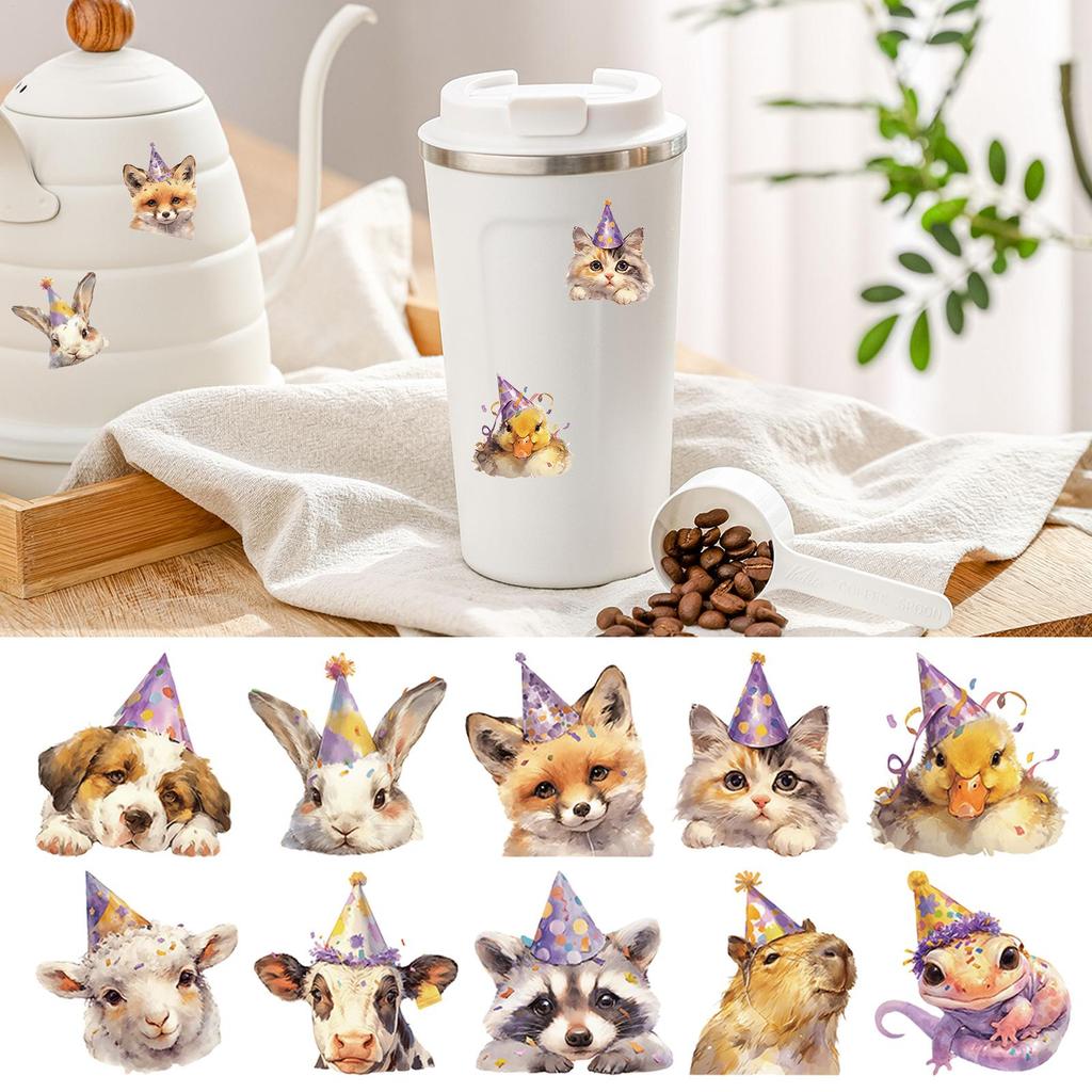 Happy Birthday Stickers 500 Pieces Cute Adhesive Decoration Birthday Party Table Stickers For Phone Cases Textbooks Pencil Cases