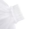 Delicate Rhinestones Wedding Veil Double Layer Crystal Design Soft Mesh Fabric Comfortable Bride Headpiece
