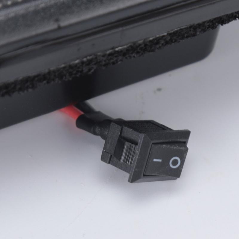 12V Rear Brake Signal Light, 5W LED Design with Matching Mounting Clips, Black PC Housing, Smoked Lens, and High Mounted Placement