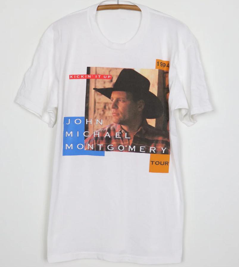 Vtg 1994 John Michael Montgomery Kickin It Up Tour T-shirt size S-5XL L