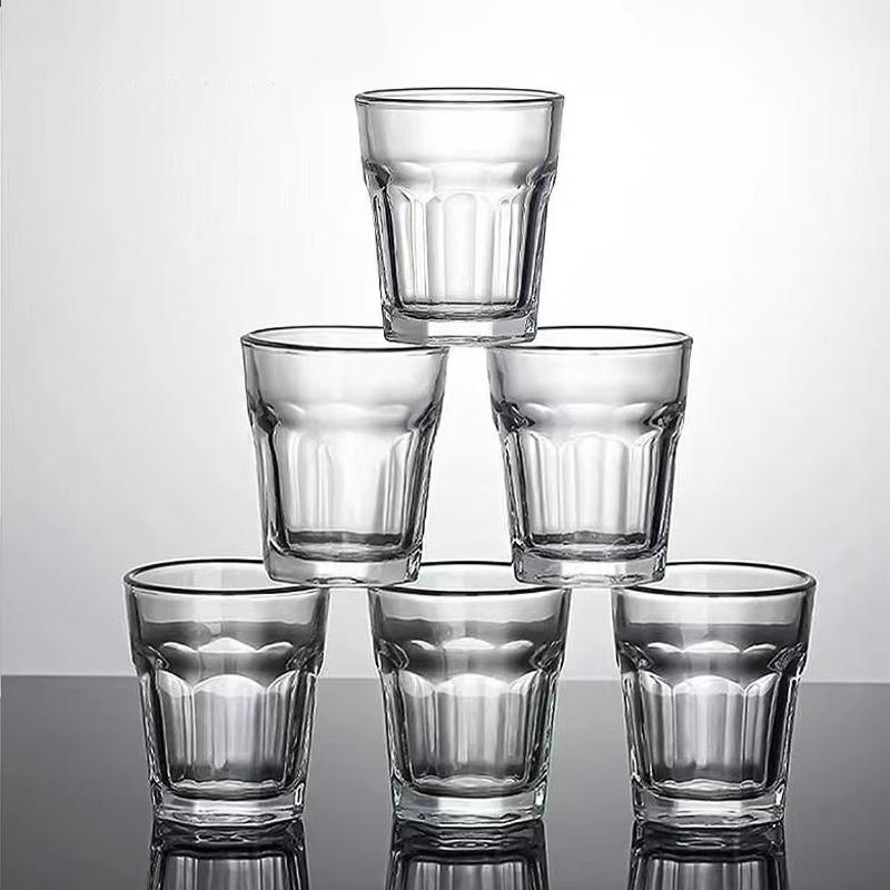 Octagonal Tempered Glass Cups, Bar Beer Mugs
