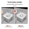 Lard-Flavored Stainless Steel Square Seasoning Box with Lid