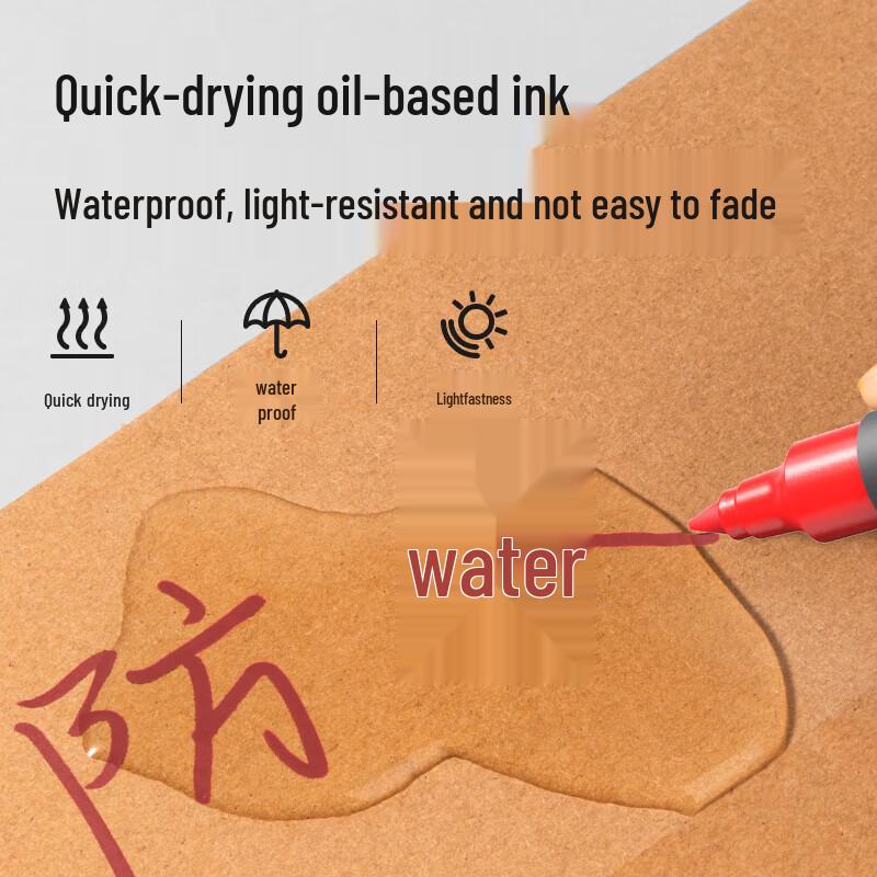 Deli S555 Double-Tip Marker Pen