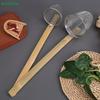 Stainless Steel Strainer For Noodles Thickened Multifunctional Fine Mesh Sieve Spoon Bamboo Handle Noodle Dumplings Mesh Basket