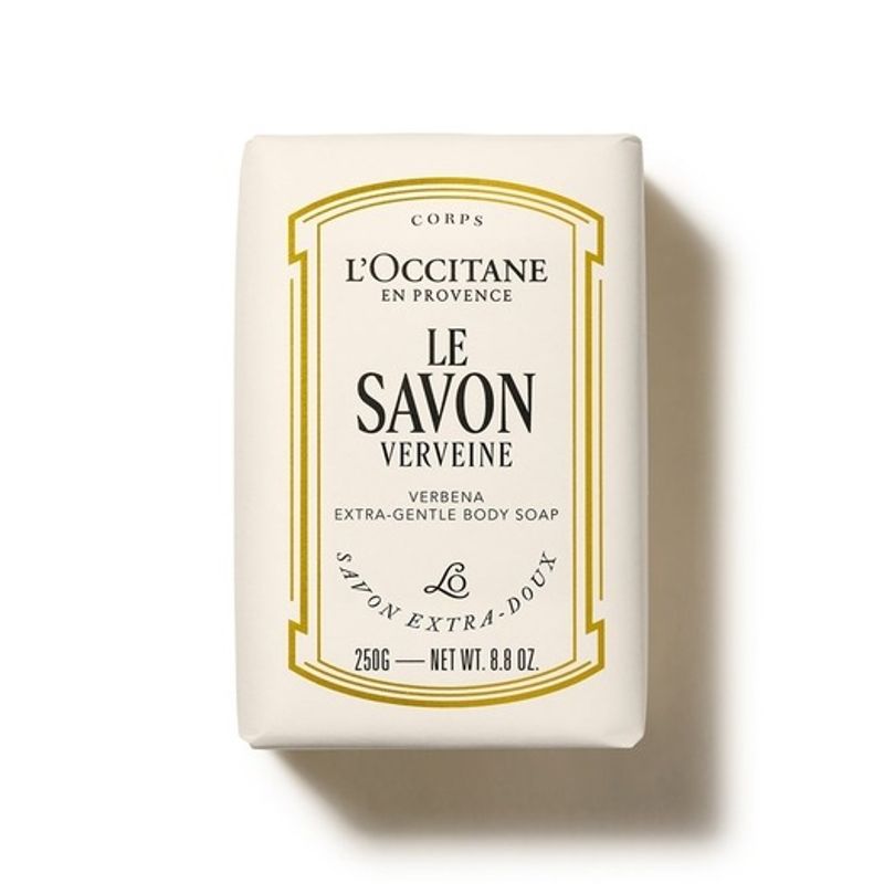 LOCCITANE Shea Verbena Extra-Gentle Body Soap 250g (Carite Confort) FREE