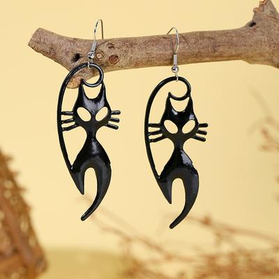 Halloween Earrings Horror Funny Skull Spider Pumpkin Ghost Black Cat Halloween Stud Earrings Ornament Earrings