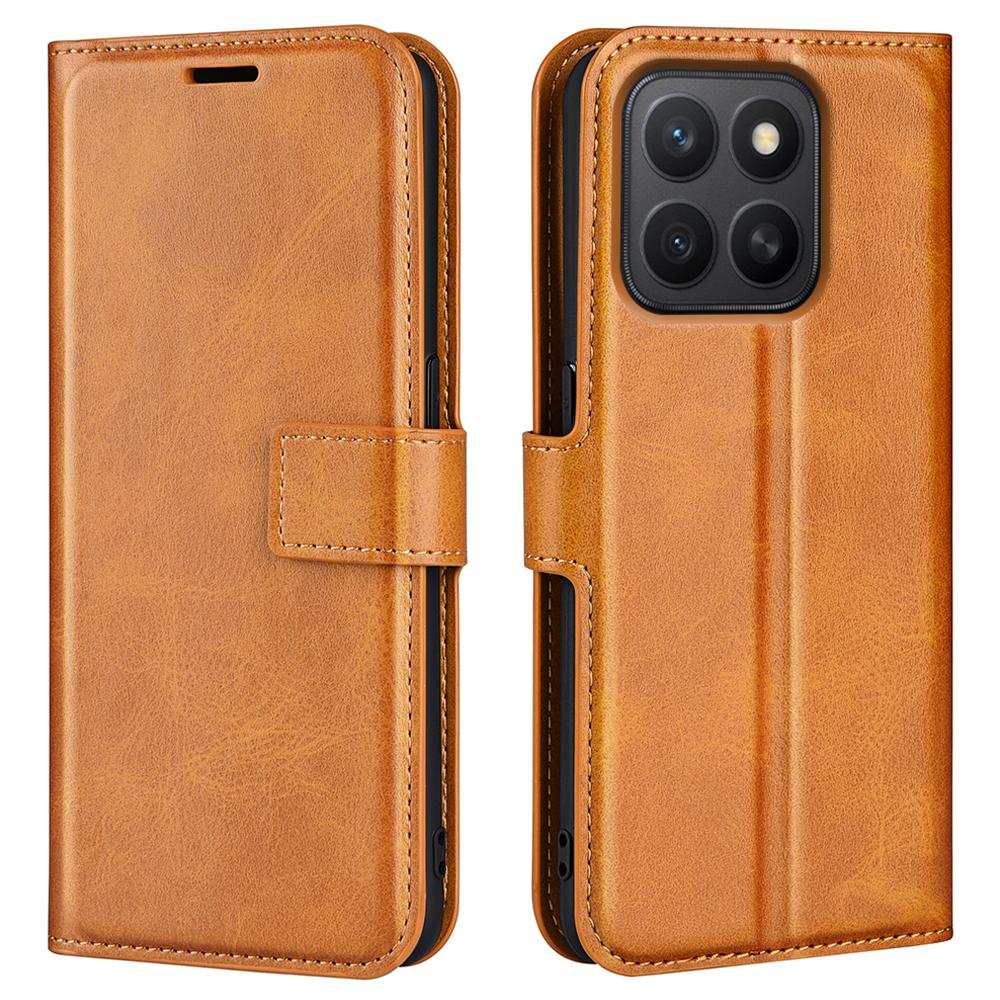 For Honor X8c 4G Stand Case Anti-Scratch Calf Texture Leather Phone Cover