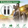 Motoforti 22mm 24mm Universal Motorcycle Hand Grips Cover Rubber Aluminum Alloy Handlebar Grip for Motorcycle Scooter 1 Pair