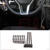 CHEYA Stainless Steel Throttle Pedal Covers for C CLS GLK SLK Brake and Easy Custom W213 Mercedes-Benz E-Class 2016-2019, Accelerator,