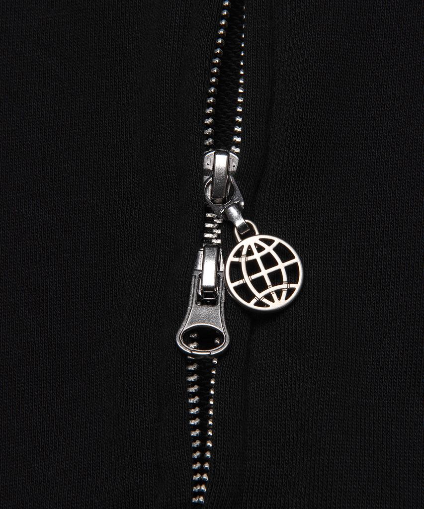 Lmc Wm Og Cropped Zip-Up Hoodie Black