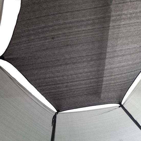 6/8/10/12/14/16-Feet Trampoline Sunshade Cover UV Resistant Waterproof Weather-resistant Outdoor 45820 Poles Trampoline Canopy