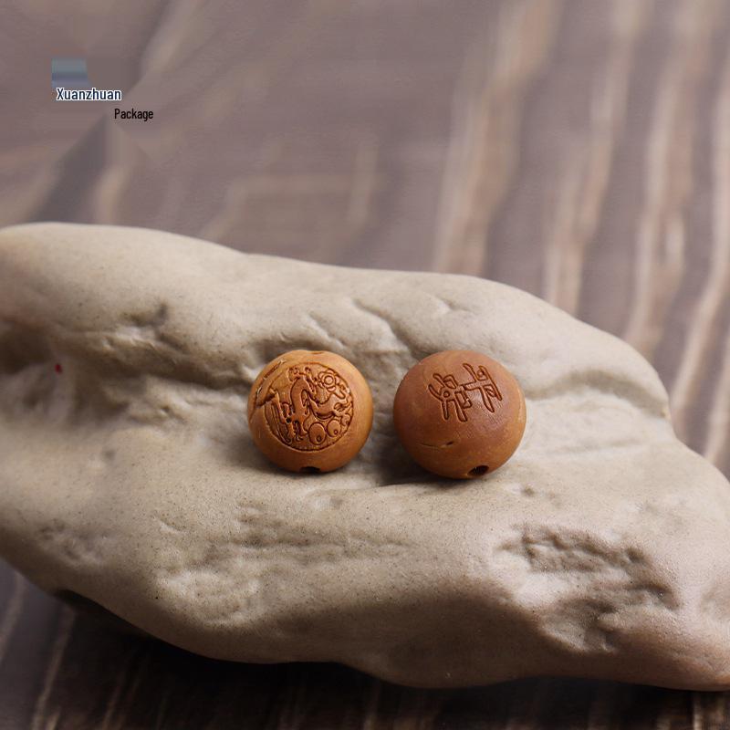 Walnut Carved Zodiac Animals Beads Bracelet: Braided Rope Jewelry for Men and Women