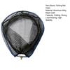 Fishing Net Head Folding Large Capacity Quick-drying High-density Mesh Aluminum Alloy Triangle Black Carp Sturgeon Fishing Landing Dip Net for Outdoor