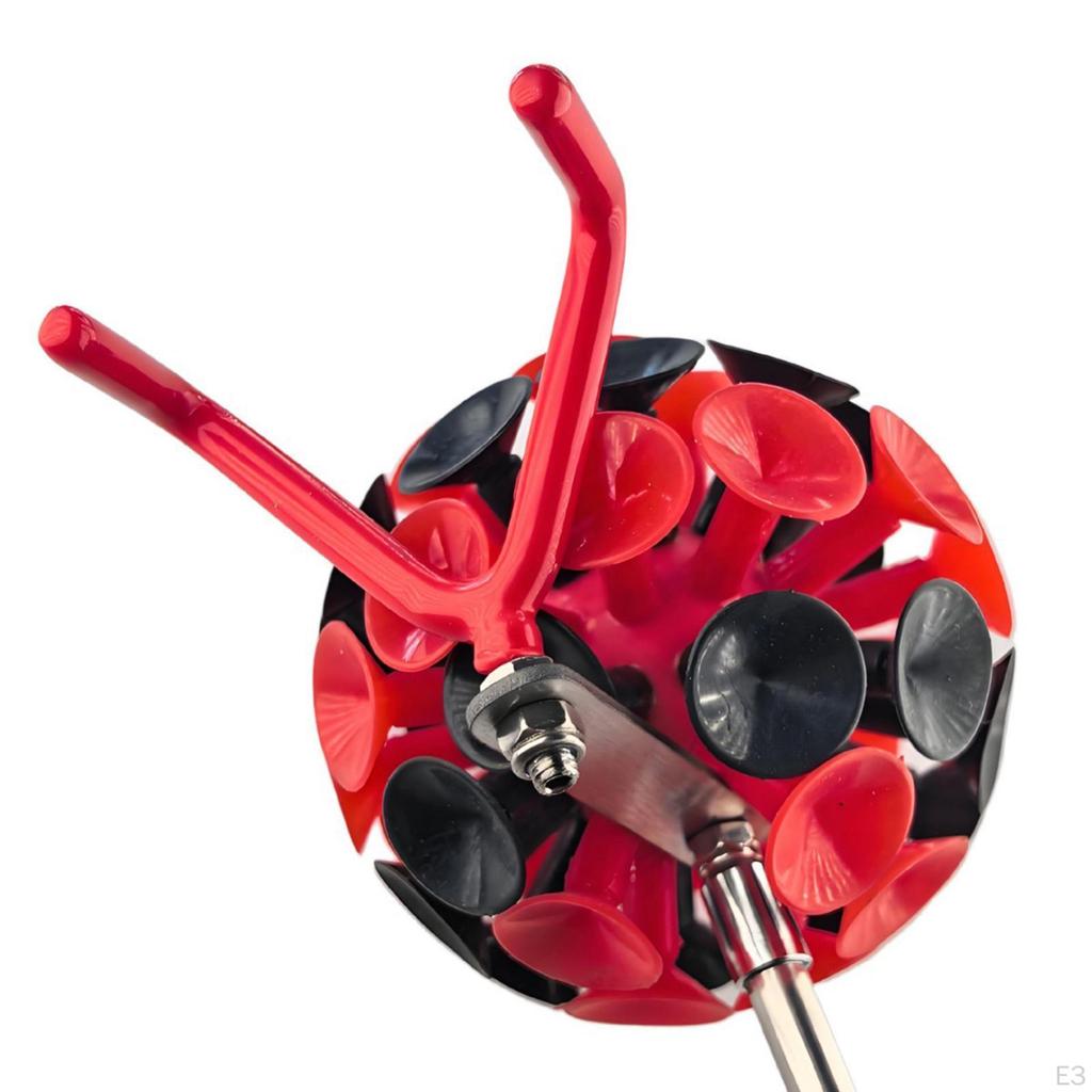 Disc Golf Retrieval Tool with Suction Cup for Easy Access To Shrubs