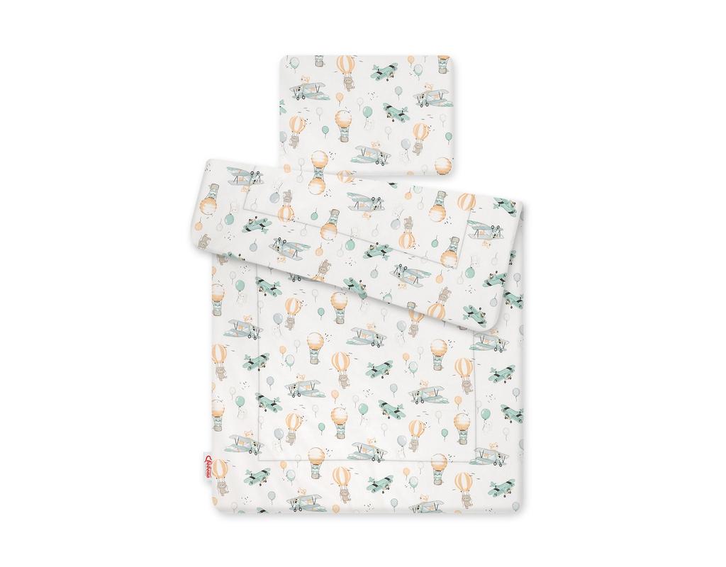 Baby bedding set with filling, 2 pieces, 75x100cm NEWBORN - sky adventure