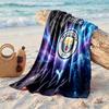 Asciugamano da Spiaggia in Microfibra con Stampa Manchester City Asciugatura Rapida Assorbente Grande Asciugamano per Spiaggia Nuoto Viaggio