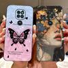 For Motorola Moto G9 Play Case Colorful Flowers Painted Cover Soft TPU Phone Cases For Motorola Moto G9 Plus MotoG9 Power Fundas