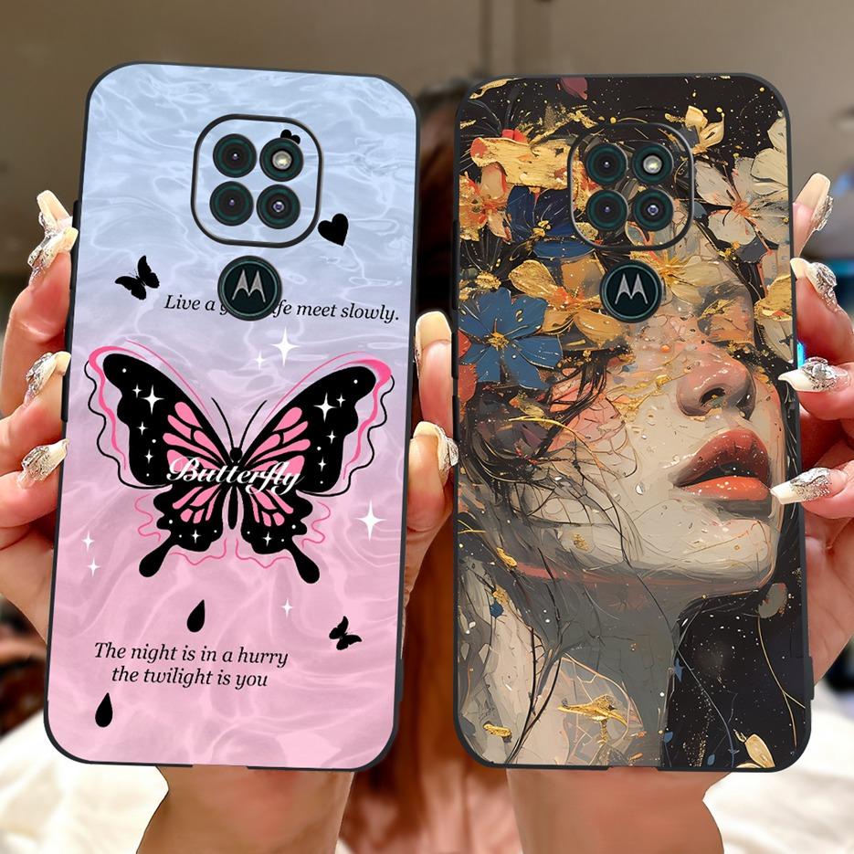 For Motorola Moto G9 Play Case Colorful Flowers Painted Cover Soft TPU Phone Cases For Motorola Moto G9 Plus MotoG9 Power Fundas