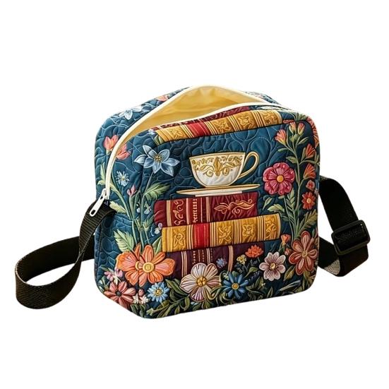 Quilted Crossbody Bag for Women, Adjustable Strap Casual Handbag, Lightweight Portable Travel Purse, Single Shoulder Bag with Zipper