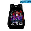 Trendy Novelty Kpop Youthful School Bags Unisex Gorilla Tag Travel Bags 3D Print Oxford Waterproof Notebook Shoulder Backpacks