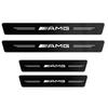 1/4/5Pcs Car Door Sill Scuff Plate Decor Carbon Fiber Stickers  For Mercedes Benz AMG A B C E G CLA GLA W211 W214 W205 W203W204 IX3