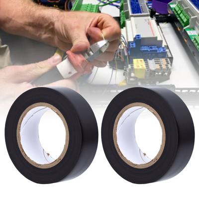  10 Rolls Black PVC Electrical Tape Flame Retardant Water Proof Tape 20mm X 10M Strong Adhesive for Indoor Outdoor Wiring Repair with High Tack Rubber