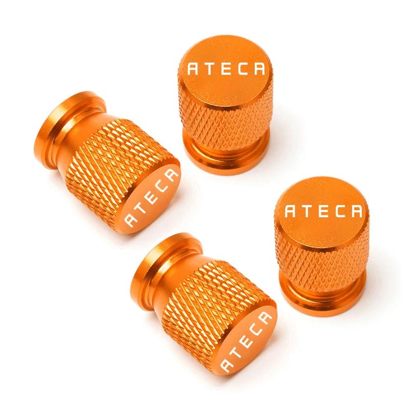 LITD8 Car Wheel Tire Valve Caps Tyre Stem Covers Airdust Waterproof For Seat Ateca Accessories