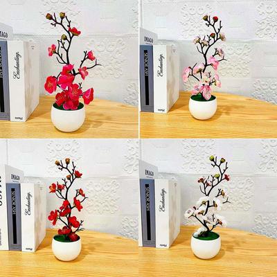 Plant Artificial Potted Flower Plastic Table Blossom