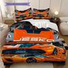 Koenigsegg Jesko Elegance Set a tre pezzi (1 * copripiumino + 2 * federa, senza nucleo) Copripiumino e federa 2D piatti Morbidi e comodi
