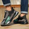 Męskie buty siatkowe odporne na przebicie, sneakersy robocze, lekkie buty ze stalowym noskiem, buty ochronne, oddychające buty robocze ze stalowym noskiem