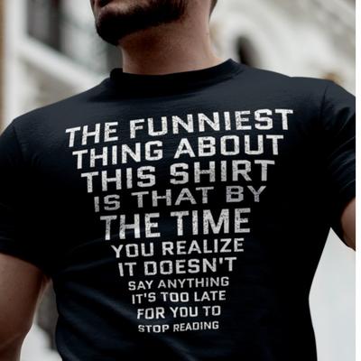 Herren Humorvolles Grafik-T-Shirt Witz Sarkastische Grafik Neuheit Lustiges T-Shirt