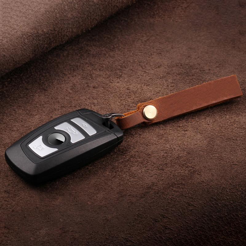 Leather Keychain Car Key Pendant Keyring