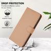 Für Samsung Galaxy A06 4G Hülle Einfarbiges Brieftaschen-Leder-Handycover mit Riemen