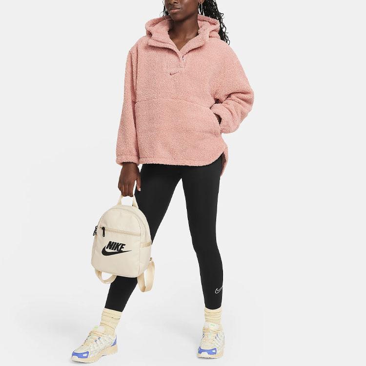 Nike Fleecejakke med høy luv og ensfarget logo Barn Yttertøy Rosa FN4783-618