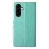 For Samsung Galaxy A36 5G Wallet Case Butterfly Floral Imprint PU Leather Phone Cover with Wrist Strap