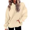 Women's Fashion Daily  Casual Hoodie Long Sleeve Solid Color Top