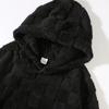 Plaid Loose Winter Plush Hoodie Casual Plus-size Coat For Men