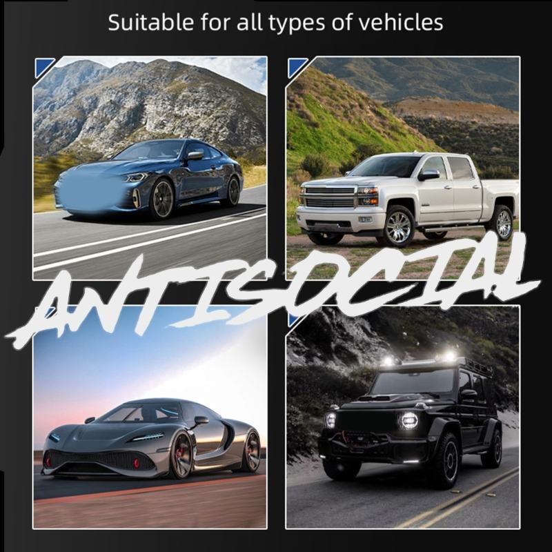 Edgy Humor Stickers for Vehicles Waterproof & Strong Decal Unsociable Texts Easy To Clean No Damage Paint