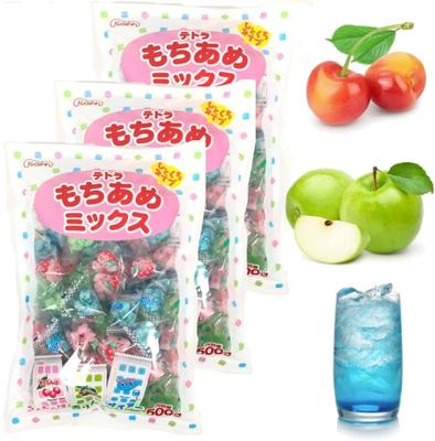 Geschenk Quadratische Süßwaren Tetra Mochi Candy Mix Handelsgröße Kirsch-Mochi Grüner Apfel-Mochi Apfelwein-Mochi Besondere Anlässe Dagashi Original Handtuch