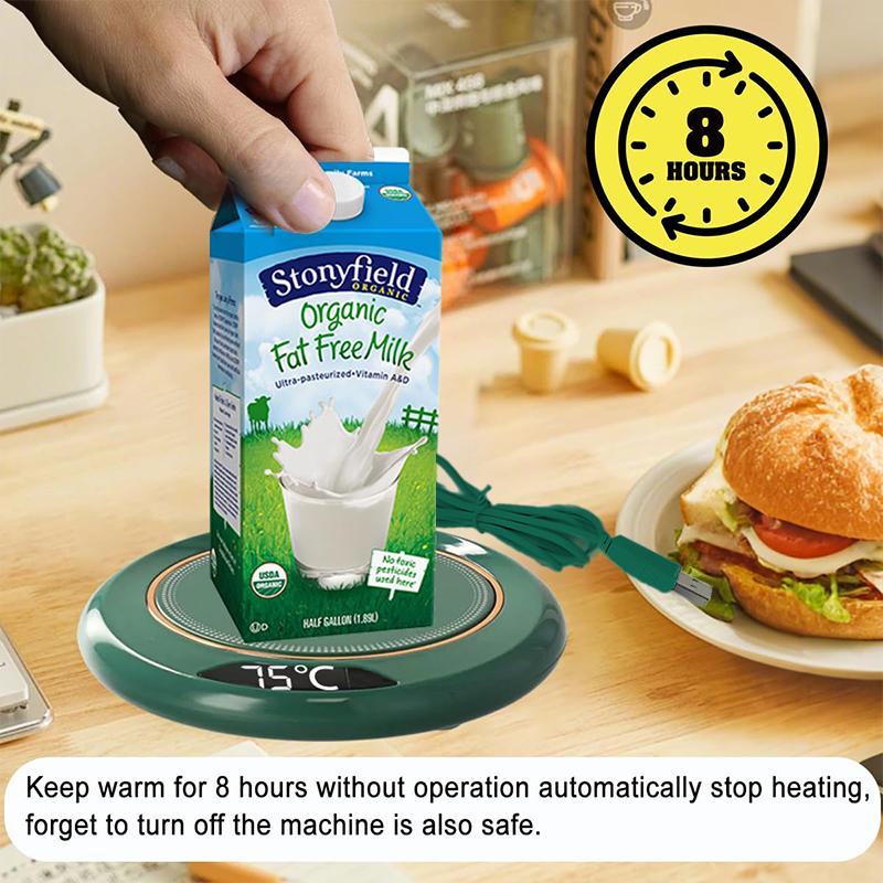 Coffee Mug Warmer Heated Coaster For Drinks Milk Tea Sandwiches Candles Smart Electric Beverage Warmer Desk Coffee Warmer