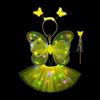 Luminous Wings Flashing Butterflys Skirt Lights Suits LED Children Costume Toys Girls Angel Children Fairy Props Photography Toy