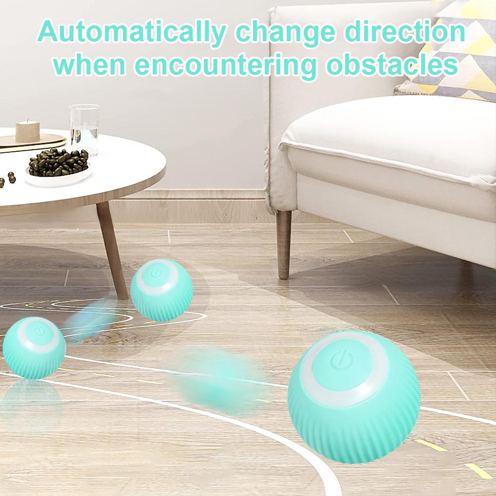 Smart Cat Toys Electric Cat Ball Automatic Rolling Ball Cat Interactive Toys Training Self-moving Kitten Toys for Indoor Playing