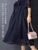 Sweet Mommy Maternity Nursing Long Size L Dress, Dress, All-Lace Dress, Formal, Wedding, Navy,