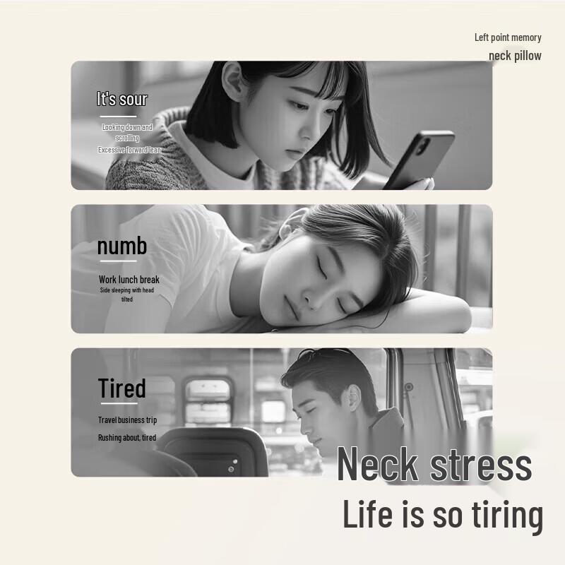 Memory Foam U-shaped Travel Neck Pillow