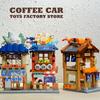 Japanese Style Shop MOC Bricks Sets City View Sushi Store Building Blocks Toys Hot Spring Cabin Model Adult Kids Birthday Gifts