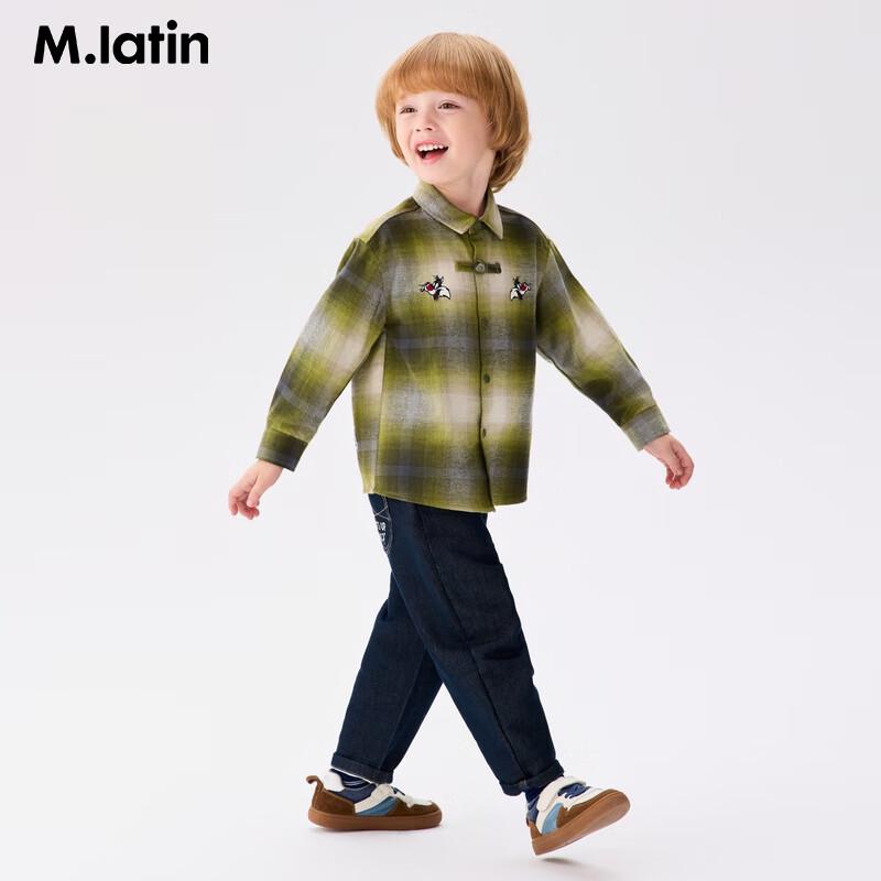 M.Latin Boys' Embroidered Long-Sleeve Shirt