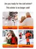 Unisex Multi-Zone Heated Winter Pants with Knee Warmers and Pockets