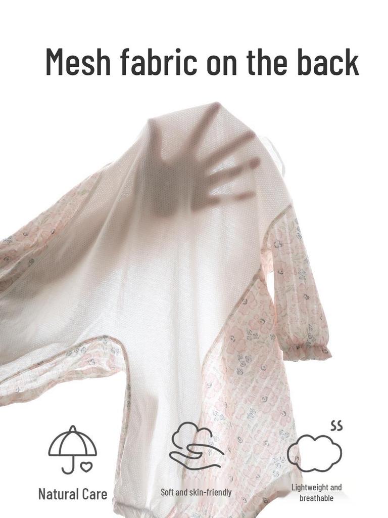 Combinaison d'été en pur coton pour bébé - Barboteuse douce pour nouveau-né et tenue pour la climatisation
