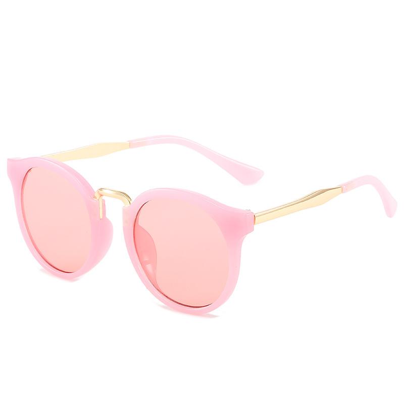 Children'S Sunglasses Children'S Sunglasses Baby Glasses Retro Round Frame Metal Toad Glasses Boys And Girls Sunshades